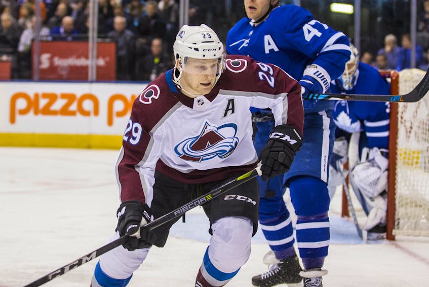  Colorado Avalanche star Nathan MacKinnon was named a finalist for the NHL's Ted Lindsay Award.  Postmedia  