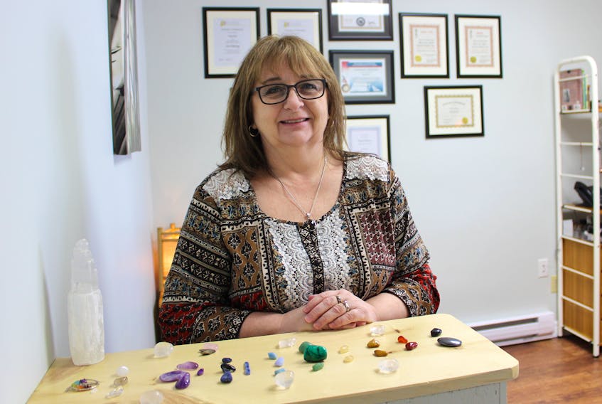 Terry Jones is a registered naturopath, a reflexologist and a reiki practitioner trained in chakra and crystal healing. She recently opened a clinic in downtown Sackville offering a variety of energy healing and natural therapies.