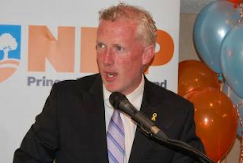 ['NDP Leader Mike Redmond in this May 4, 2015 photo. ']