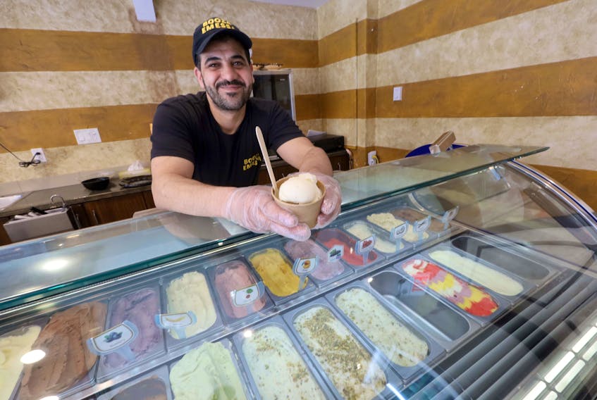Samer Aljokhadar’s Bedford shop, Booza Emessa Ice Cream, has received donations and messages of support in recent days after it was broken into over the weekend.