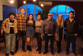 The Haydar family and family friends will be running the new pizza shop in Pictou.
Left to right: Mitchell Haydar, Brad Chandler, Samantha Haydar, Bernadette Haydar, Sammy Haydar, Amber Little and Andrew Haydar