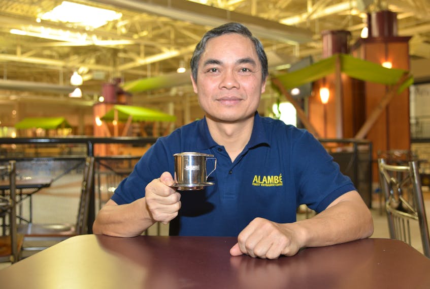 Pham Khanh Hiep, who moved to Charlottetown in August with his family, is planning to serve coffee made from Robusta beans, Arabica beans, and a blend of the two. TERRENCE MCEACHERN/THE GUARDIAN