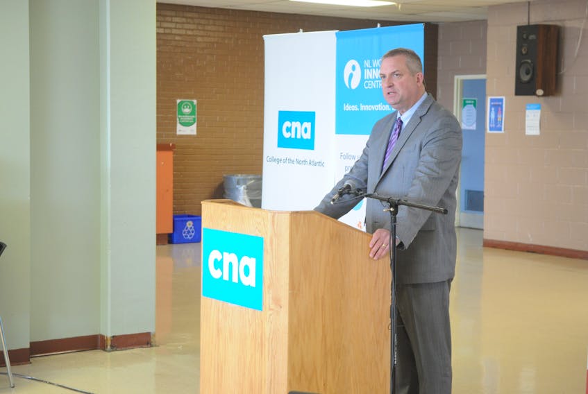 Immigration, Skills and Labour Minister Gerry Byrne announced $700,000 in funding for immigration initiatives at the Corner Brook College of the North Atlantic campus on Monday. STEPHEN ROBERTS/SALTWIRE NETWORK