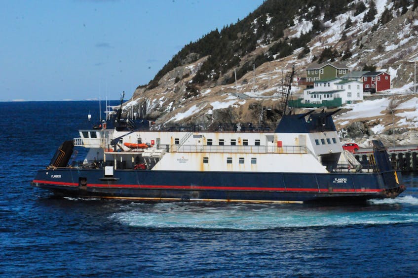 Photo of the Bell Island-Portugal Cove ferry the MV Flanders.— File/Joe Gibbons/The Telegram