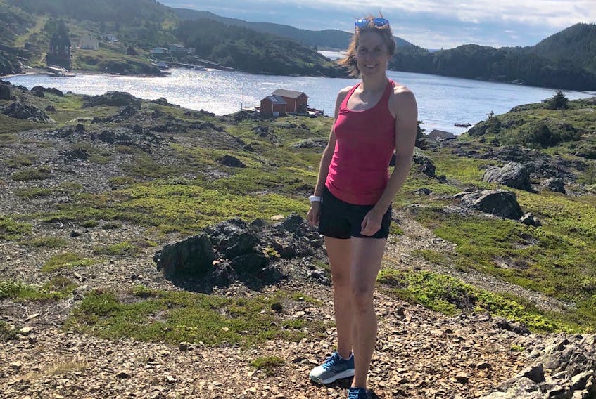 Last year's Tely 10 female champion, Anne Johnston, spoke to The Telegram from Exploits in Notre Dame Bay. She plans on participating in the virtual Tely 10 this year with her family. — Submitted photo