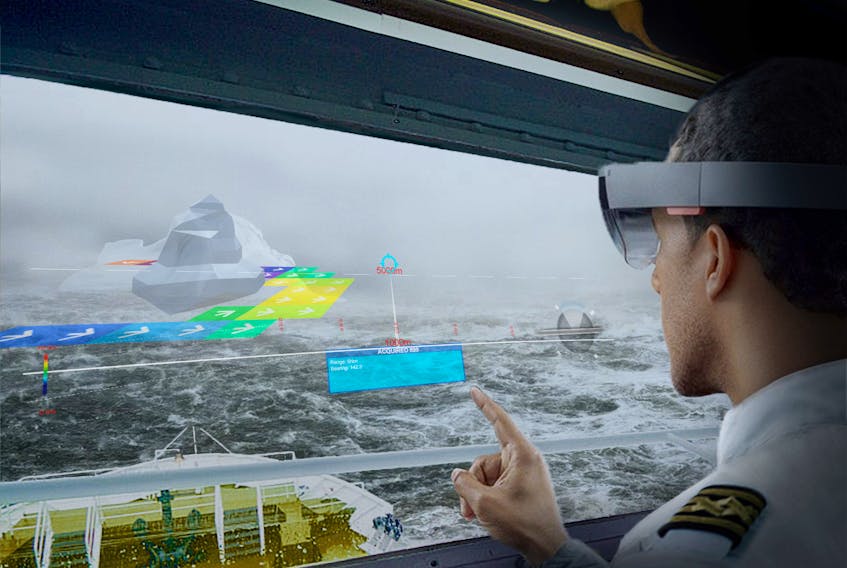 The prototype developed by St. John’s company Engage Creative Technologies uses augmented reality to allow mariners to see navigational dangers at night and in foggy and poor light situations.