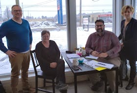 Jeff Kelly, Tammy Matthews, Matt Clairmont and Kimberley Monette are the executive members of the newly formed New Minas Business Association. CONTRIBUTED