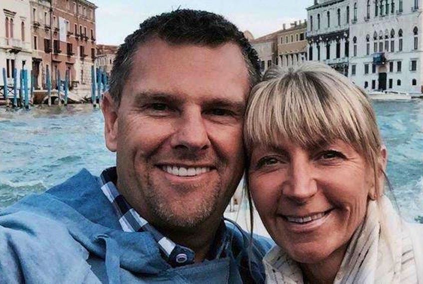 A Facebook photo shows Carl Launt and his wife, Michelle Ferguson, vacationing in Venice, Italy, in 2015.