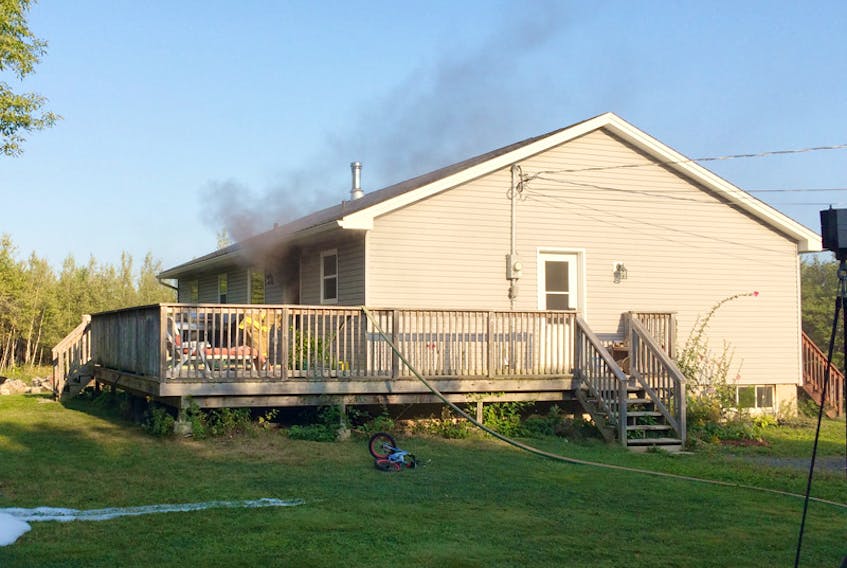 House fire in Little Harbour.