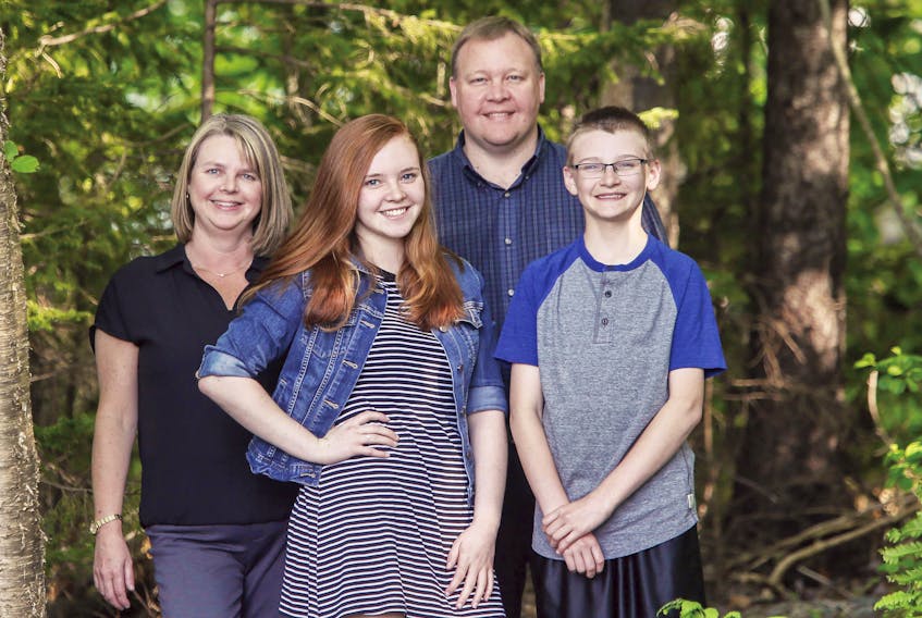 The Van Gorder family, mom Tami, daughter Megan, dad Steve and son Owen.
