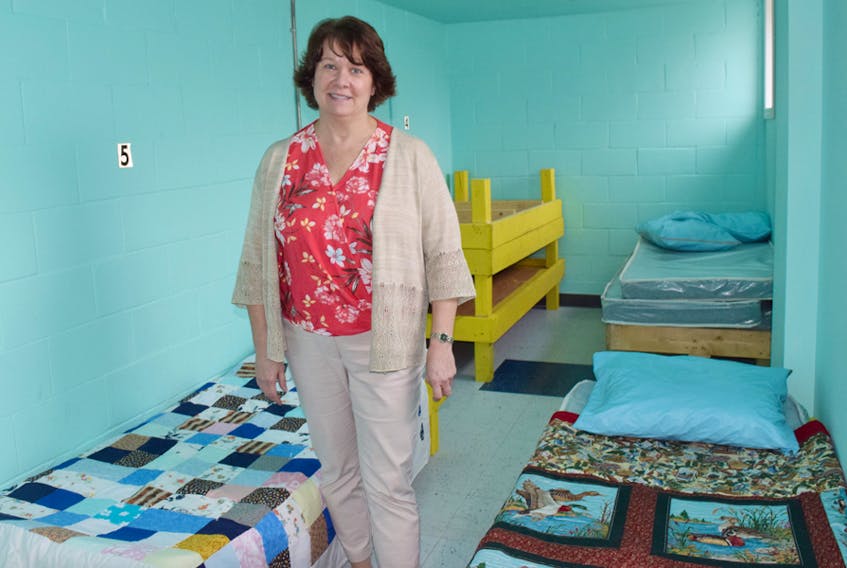 Tammy MacLaren in one of the rooms at Viola’s Place, the homeless shelter on New Glasgow that opened on Oct. 26.