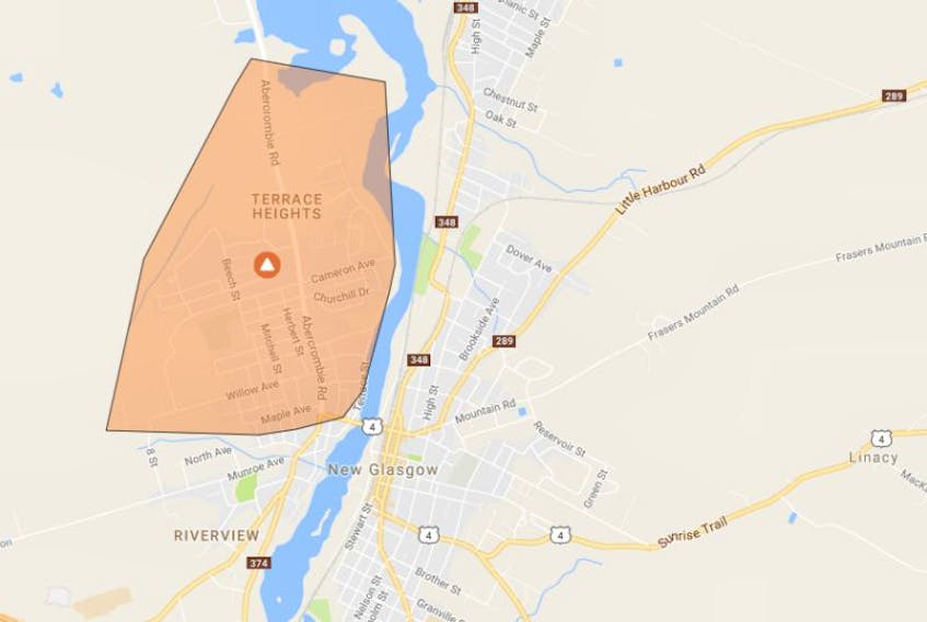 An outage is impacting much of the Westside of New Glasgow this morning.
