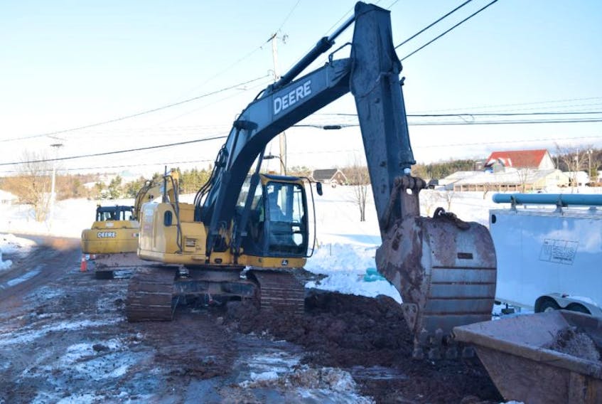 Work has begun on phase II of a sewer project for Upper Plymouth and McLellans Brook.