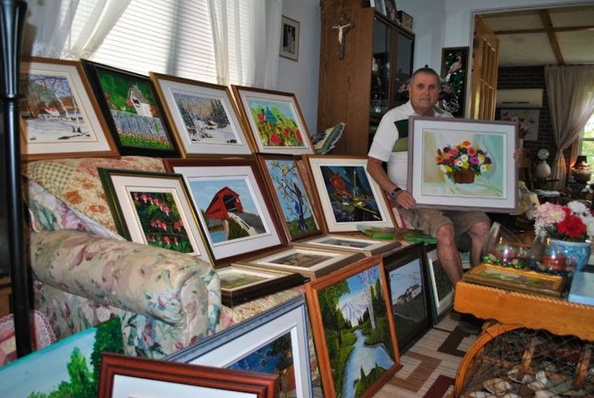 Local artist Doug Guthro is selling 100 of his original paintings, and the money raised will be donated to support patients from Pictou County travelling to Halifax for cancer treatment.