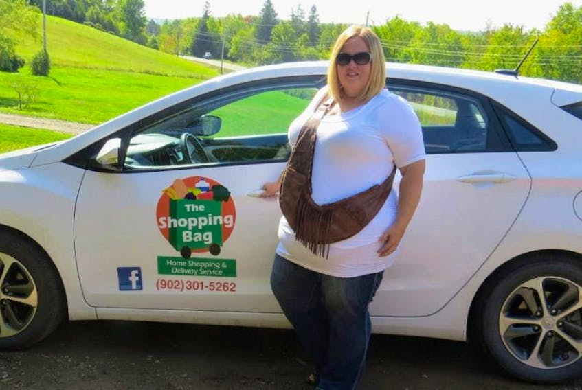 Stacey Cummings is ready to help people in need get their errands or shopping done. She recently started her new company, The Shopping Bag, and services both rural and urban Pictou County. 