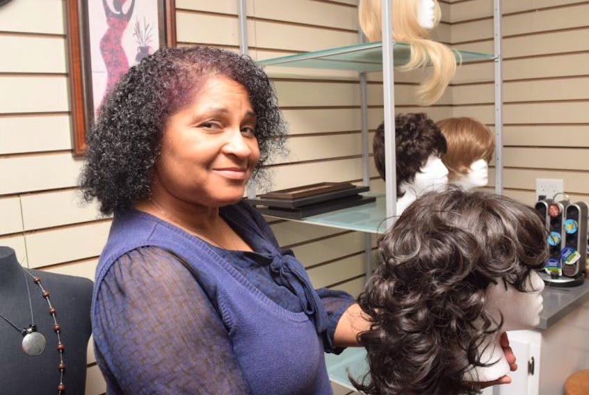 Angela Cromwell is pictured at her New Glasgow salon.