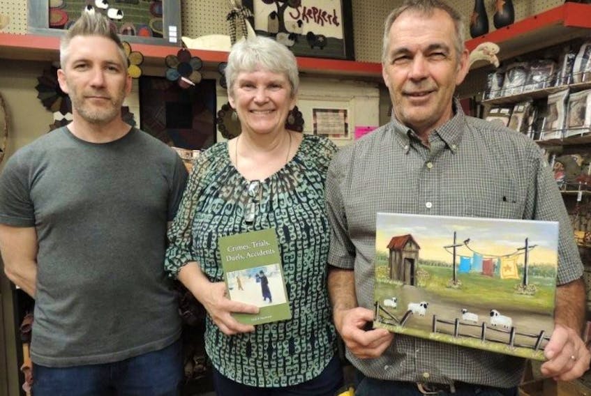 Russell, Jane and John Wile have brought new life, including handmade wooden and wool crafts and litres and litres of ice cream, to The Downtown Exchange on Provost Street. (Rosalie MacEachern photo)