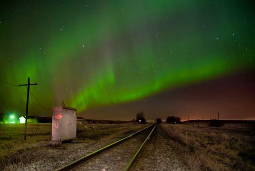  No, that’s not green slime, it’s the northern lights. It was captured just outside of Crossfield, where a good chunk of Ghostbusters 2020 will be filmed.