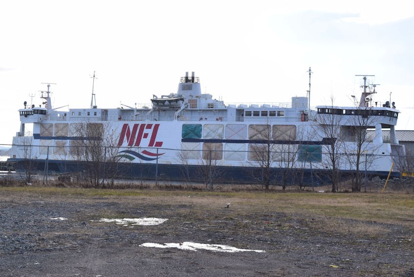 Northumberland Ferries Ltd.'s Holiday Island at dock in Pictou. 