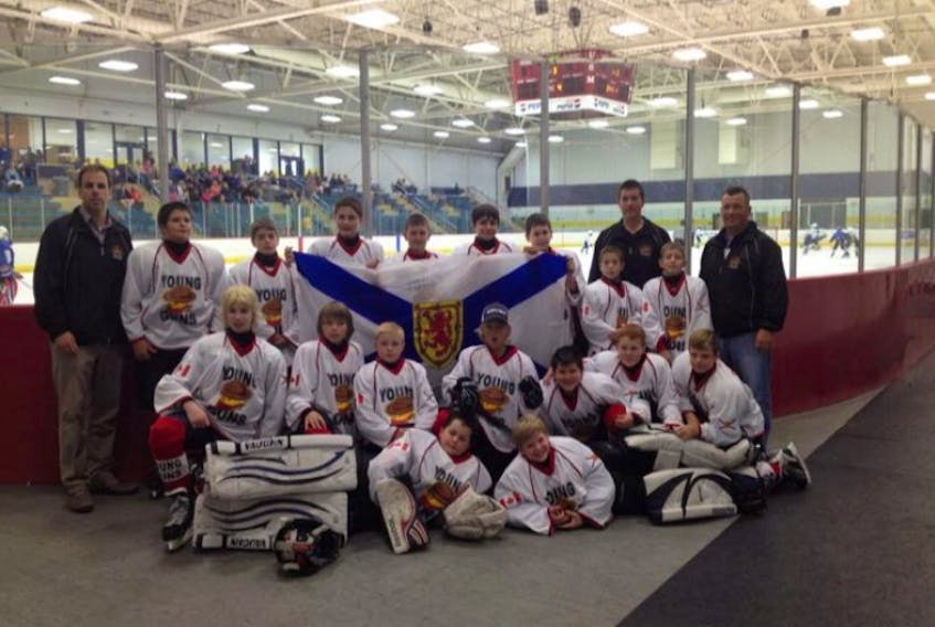 Nova Scotia Young Guns Atom team wins silver medal at Portland, Maine, tournament.