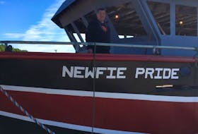 Roland Genge aboard his ship, the Newfie Pride.