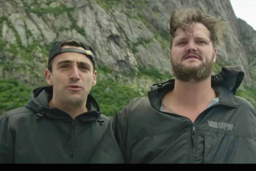 Jacob Hoggard (left) and friend, referred to as Robin, went on an adventure through Newfoundland, with an emphasis on Gros Morne.