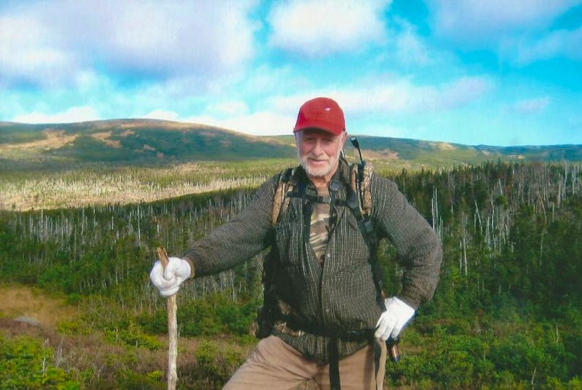 Seen here during a hike in the Long Range Mountains, Cow Head’s Adrian Payne is launching his first published book at the Cow Head Public Library on July 25. The book, titled “Life on the Great Northern Peninsula: A Memoir,” chronicles Payne’s life.