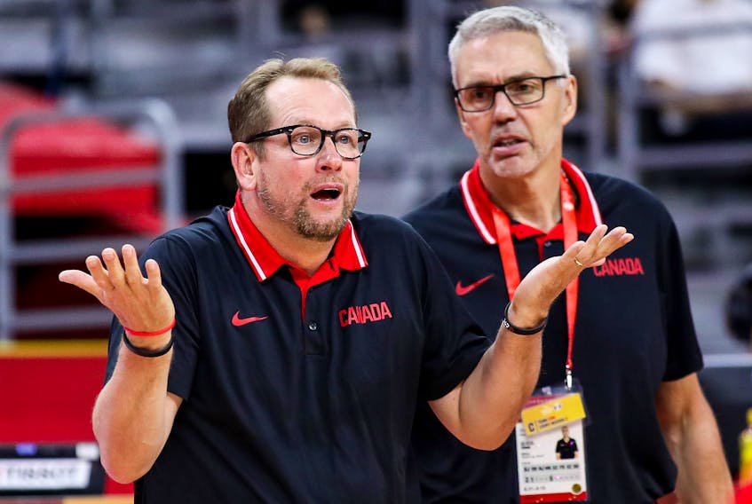 Raptors coach Nick Nurse is wondering where the defence is from his new players. (Zhizhao Wu/Getty Images)