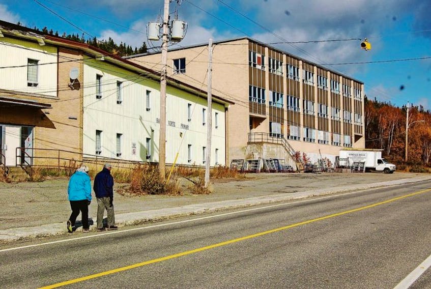 Sections of the roof of this former Beothuck Collegiate school in Baie Verte were reported to be in a dire state when Mayor Clar Brown posed a question during last spring’s publication consultations about what would be happening to such buildings.