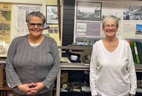 Election of officers for the Whitney Pier Historical Society took place on Feb. 11. Shown on the left is the new president Pam Parris with returning vice-president Helen Carroll Donnelly. CONTRIBUTED