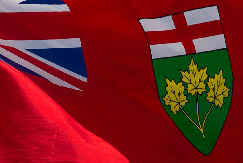 Ontario's provincial flag.