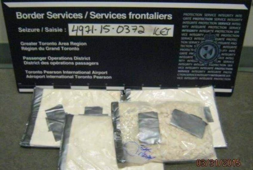 A photo of cocaine seized in Operation Turbulence, a joint RCMP/RNC Combined Forces Special Enforcement Unit (CFSEU–NL) drug investigation.