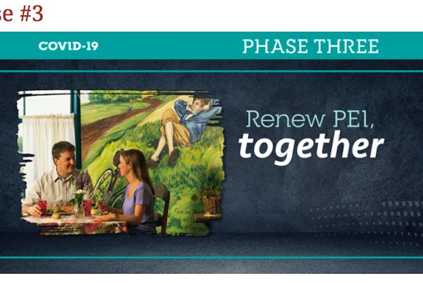 As of June 1, P.E.I. has entered Phase 3 of the Renew P.E.I. Together plan. P.E.I. Government image