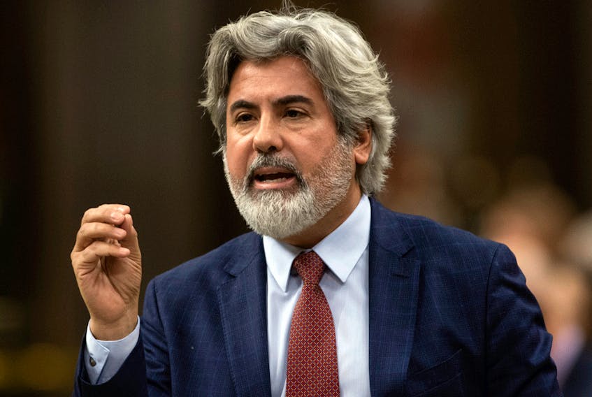 Government Leader in the House of Commons Pablo Rodriguez speaks during question period in the House of Commons, Monday, Oct. 19, 2020.