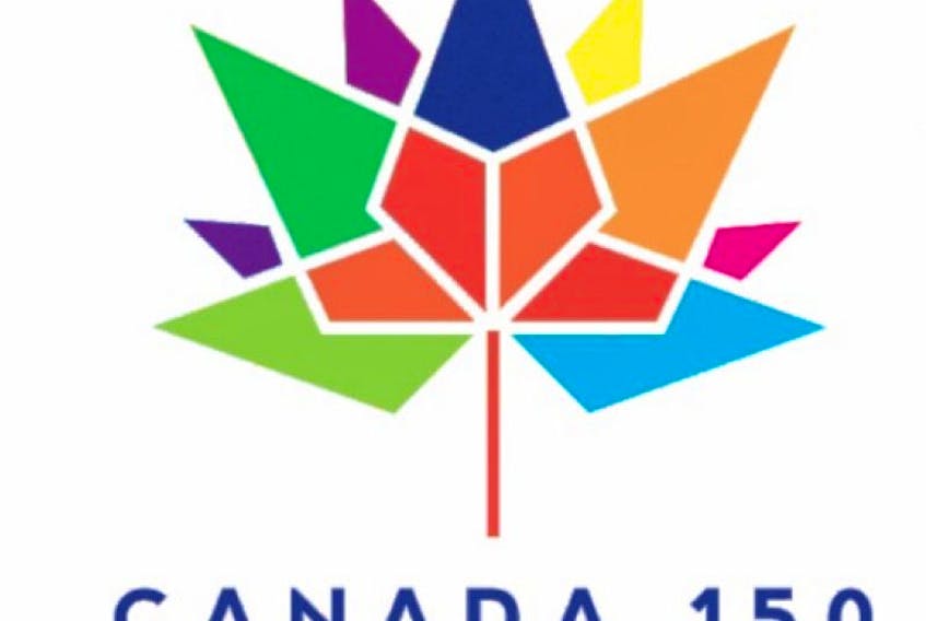 The Canada 150 celebrations logo.