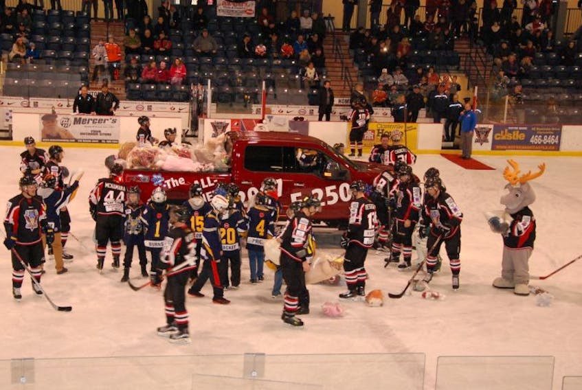The Teddy Toss at the EEC.