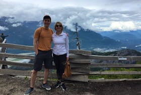 Jordan Naterer is pictured with his mother, Josie Naterer, last year in British Columbia. Jordan, who lived for close to a decade in St. John’s, has been missing in B.C. since Oct. 10, and his parents are frantic to find him. – CONTRIBUTED