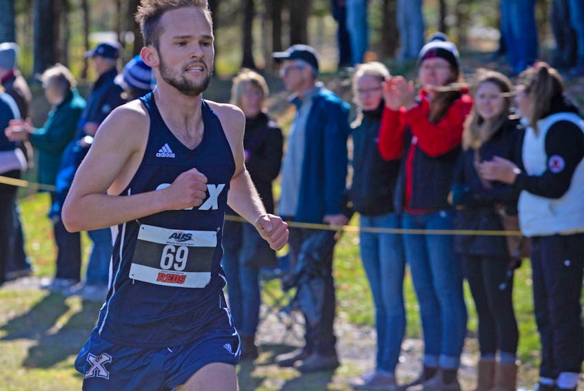 Antigonish native Paul MacLellan of the St. F.X. X-Men finished second in the AUS cross country championships men’s race. James West