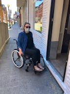 Lisa Walter has been advocating for better wheelchair accessibility in St. John's for years. When the pedestrian mall on Water Street opened earlier this week, she was disappointed to see so many businesses are still inaccessible for her. — CONTRIBUTED