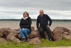Laurie Brinklow and Jim Randall, shown at Victoria Park in Charlottetown, work with the Institute of Island Studies at UPEI.