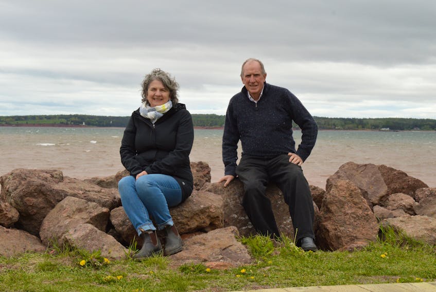 Laurie Brinklow and Jim Randall, shown at Victoria Park in Charlottetown, work with the Institute of Island Studies at UPEI.