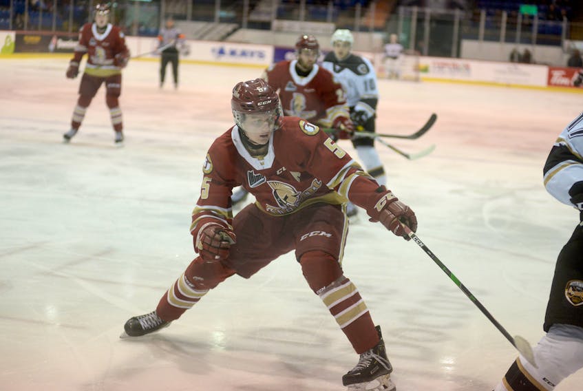 Acadie-Bathurst Titan defenceman Cole Larkin is looking forward to returning to game action tonight when the Titan host the Saint John Sea Dogs.