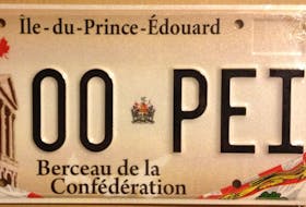 P.E.I. licence plate.