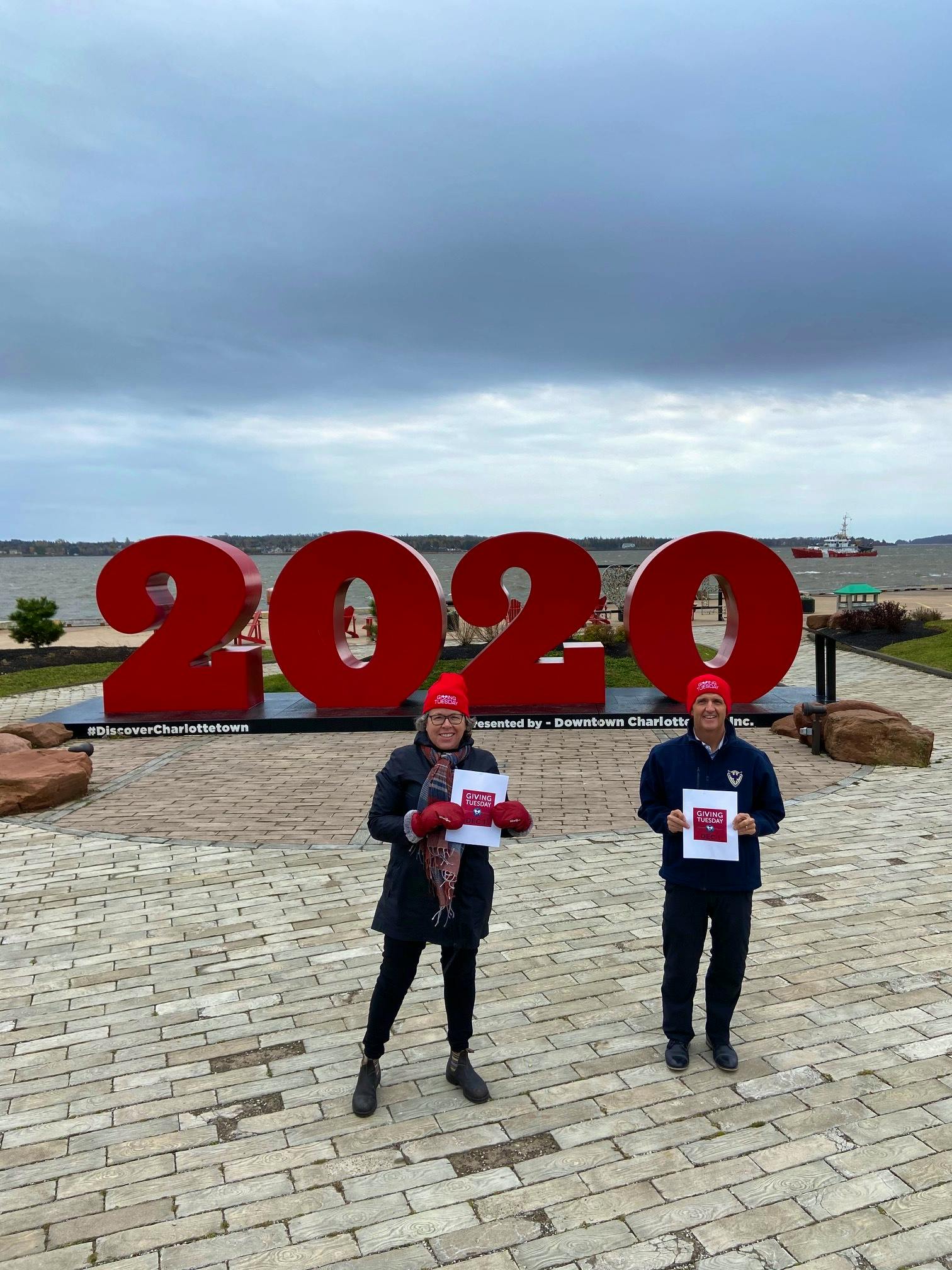 Helen Chapman and Kent Hudson, representing P.E.I.’s Giving Tuesday, invite Islanders to join the movement on Twitter, Instagram and Facebook at PEI Gives.