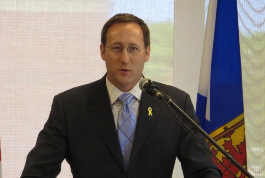 Peter MacKay, Minister for National Defence and Regional Minister for Nova Scotia, announced three government Canada investments at Acadia University May 24. 