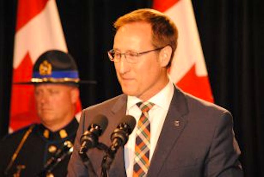 ['Peter MacKay is pictured in 2015 when he announced that he would not be reoffering in the fall federal election. He said he is considering whether to run for the Conservative Party leadership. FILE PHOTO']