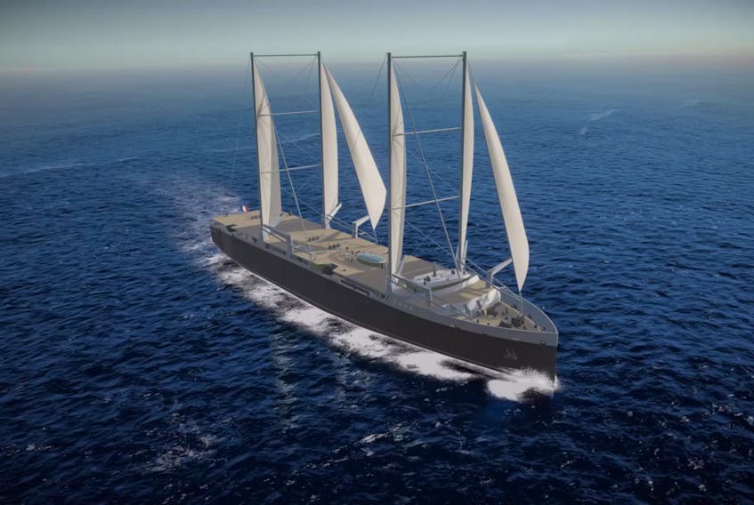 Neoline intends to introduce a liner service between France, Saint Pierre and Miquelon, Halifax and Baltimore using a unique cargo ship with sails. 