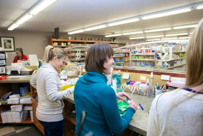 <p>Staff members Kristen Sabean and Josette Doucet fill prescriptions at Balser’s PharmaChoice in Digby. The Nova Scotia Seniors Pharmacare program is a drug insurance plan that helps seniors with the cost of prescription drugs.</p>
