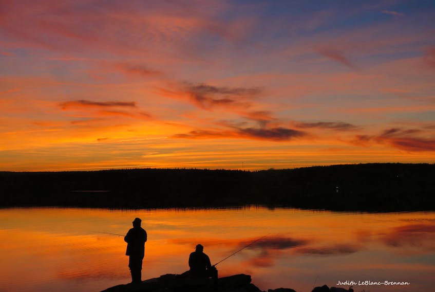 Two fishermen watch as the May sun dips below the horizon one last time! Judy LeBlanc-Brennan snapped this lovely photo at Christy's Beach, Cape Breton, N.S.