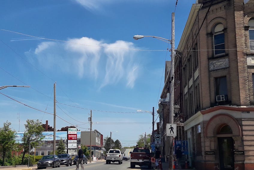 John MacDonald spotted something jellyfishy in the sky over Windsor, N.S.!